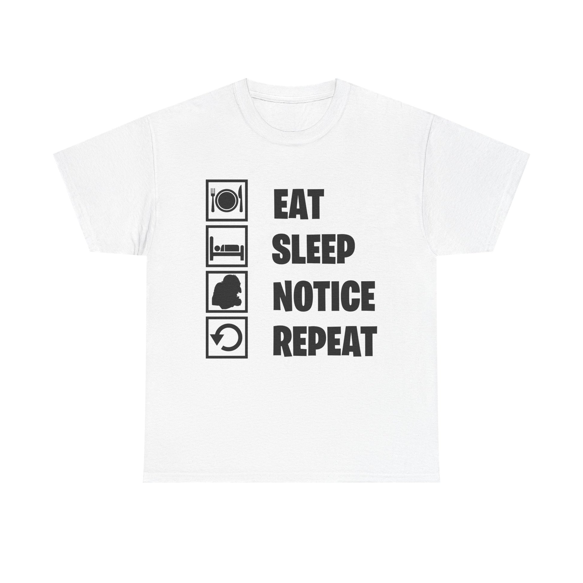 EAT SLEEP NOTICE REPEAT